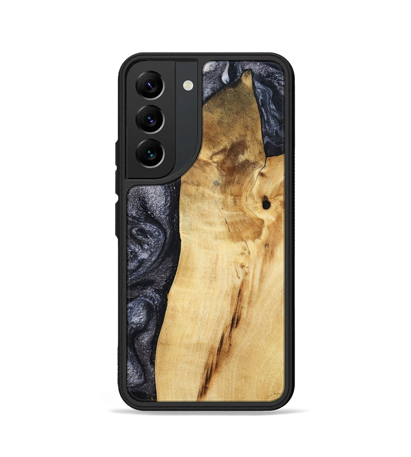 Galaxy S22 Wood Phone Case - Brittni (Black & White, 807956)
