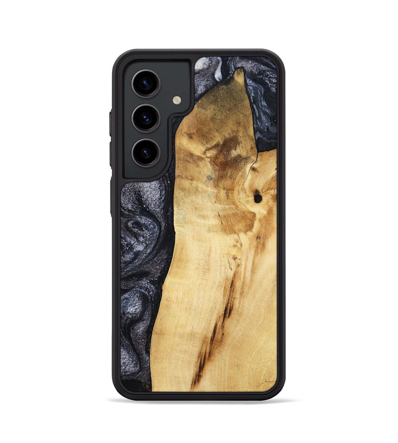 Galaxy S24 Wood Phone Case - Brittni (Black & White, 807956)