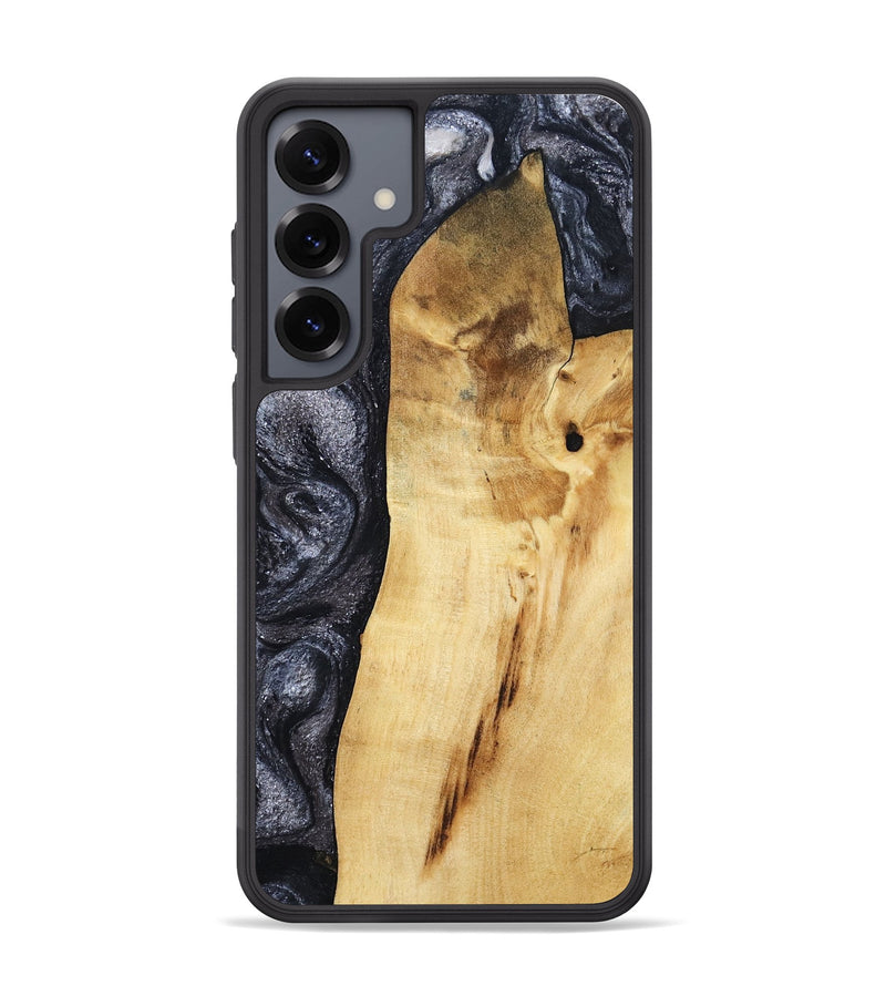 Galaxy S25 Plus Wood Phone Case - Brittni (Black & White, 807956)