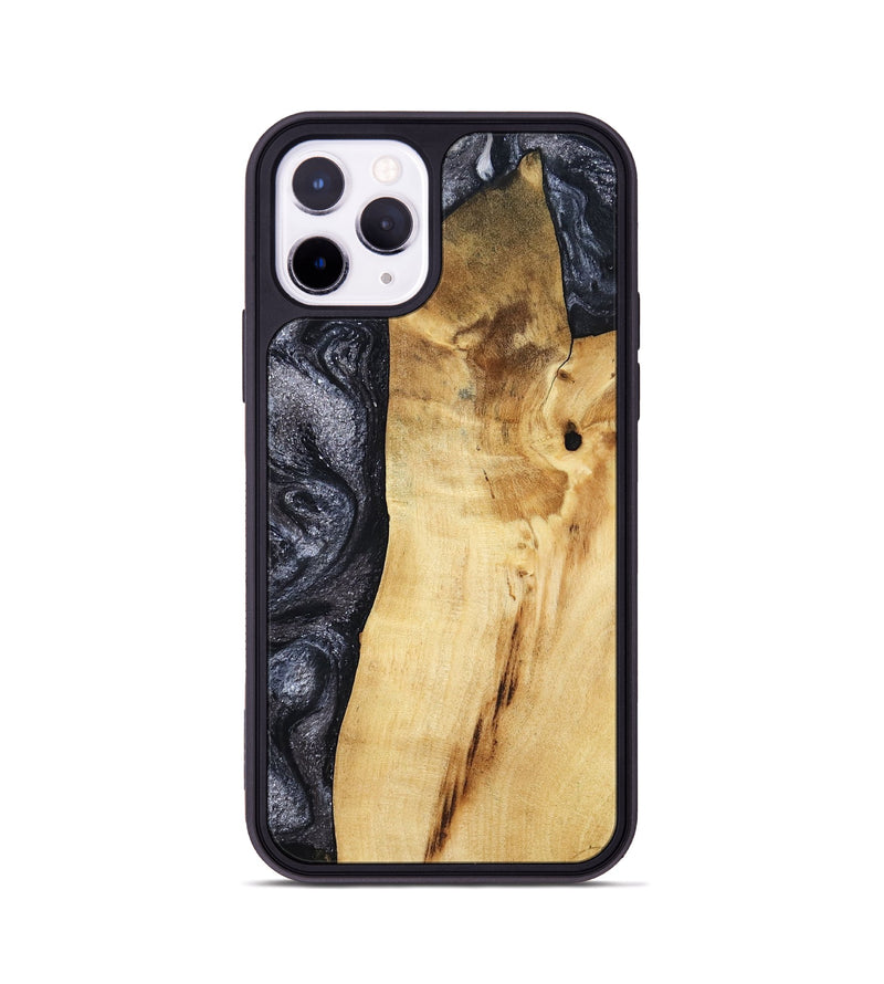 iPhone 11 Pro Wood Phone Case - Brittni (Black & White, 807956)
