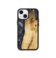 iPhone 13 mini Wood Phone Case - Brittni (Black & White, 807956)