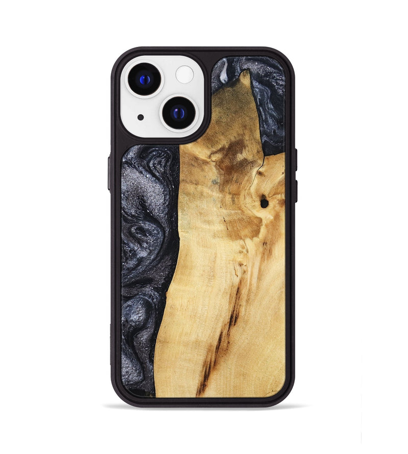 iPhone 13 Wood Phone Case - Brittni (Black & White, 807956)