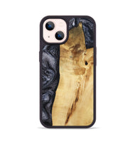 iPhone 14 Wood Phone Case - Brittni (Black & White, 807956)