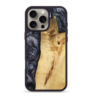 iPhone 16 Pro Max Wood Phone Case - Brittni (Black & White, 807956)