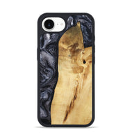 iPhone 16e Wood Phone Case - Brittni (Black & White, 807956)
