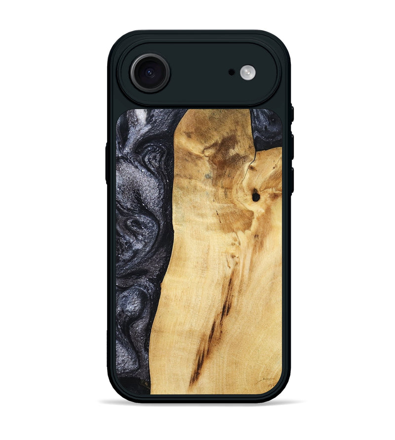 iPhone 17 Air Wood Phone Case - Brittni (Black & White, 807956)