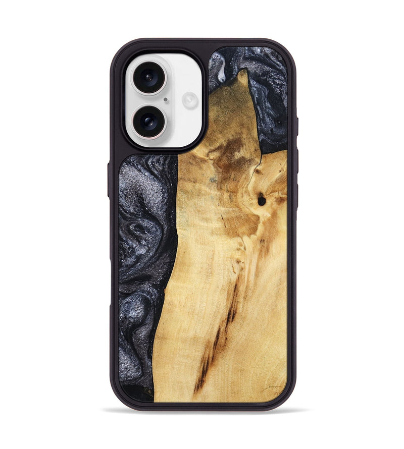 iPhone 17 Wood Phone Case - Brittni (Black & White, 807956)