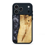 iPhone 17 Pro Max Wood Phone Case - Brittni (Black & White, 807956)