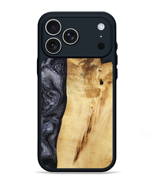iPhone 17 Pro Max Wood Phone Case - Brittni (Black & White, 807956)