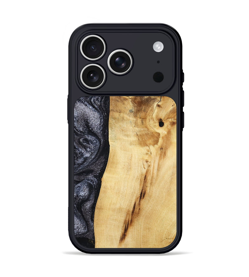 iPhone 17 Pro Wood Phone Case - Brittni (Black & White, 807956)