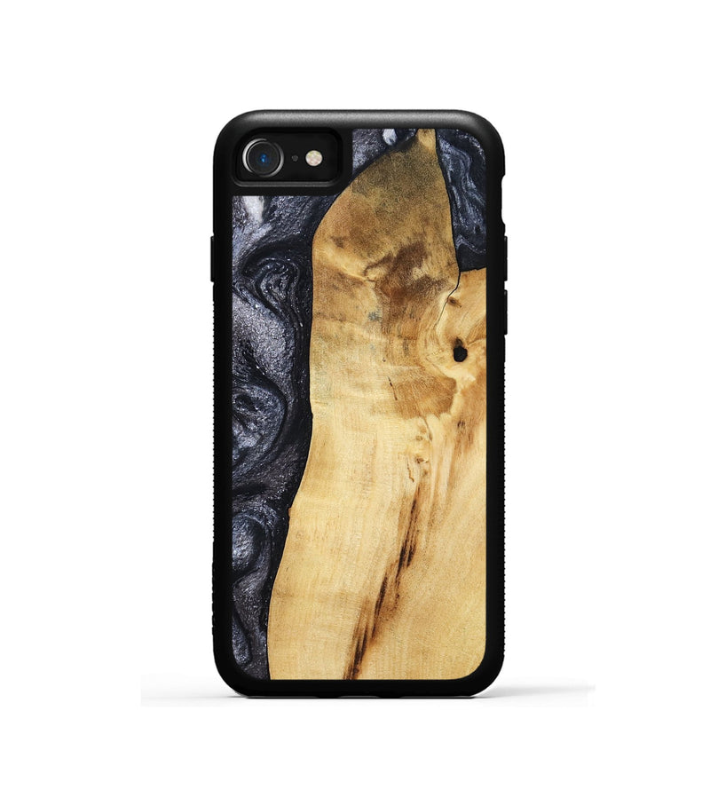 iPhone SE Wood Phone Case - Brittni (Black & White, 807956)