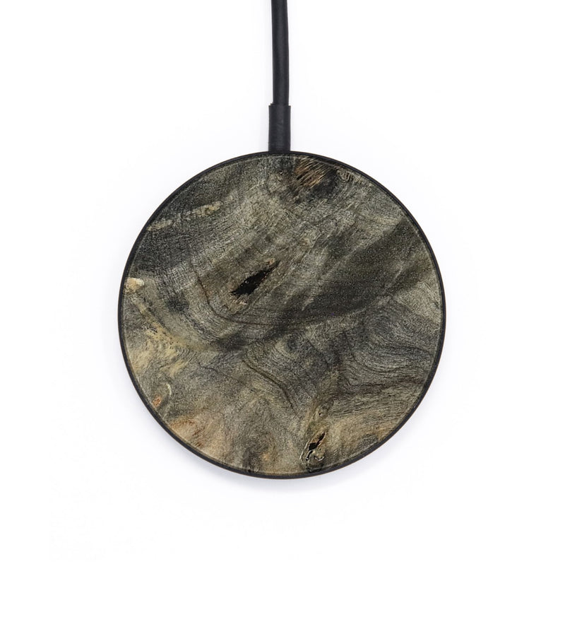 Circle Wood Wireless Charger - Patrice (Teal & Gold, 807966)