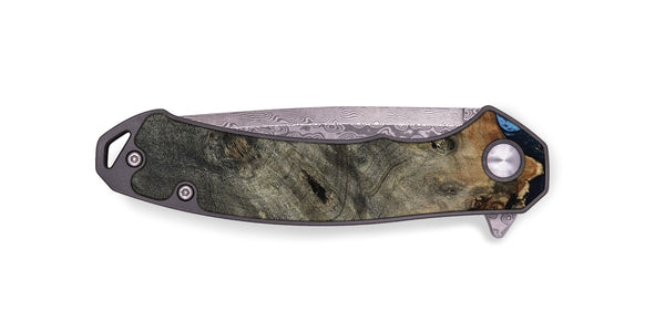 EDC Wood Pocket Knife - Patrice (Teal & Gold, 807966)