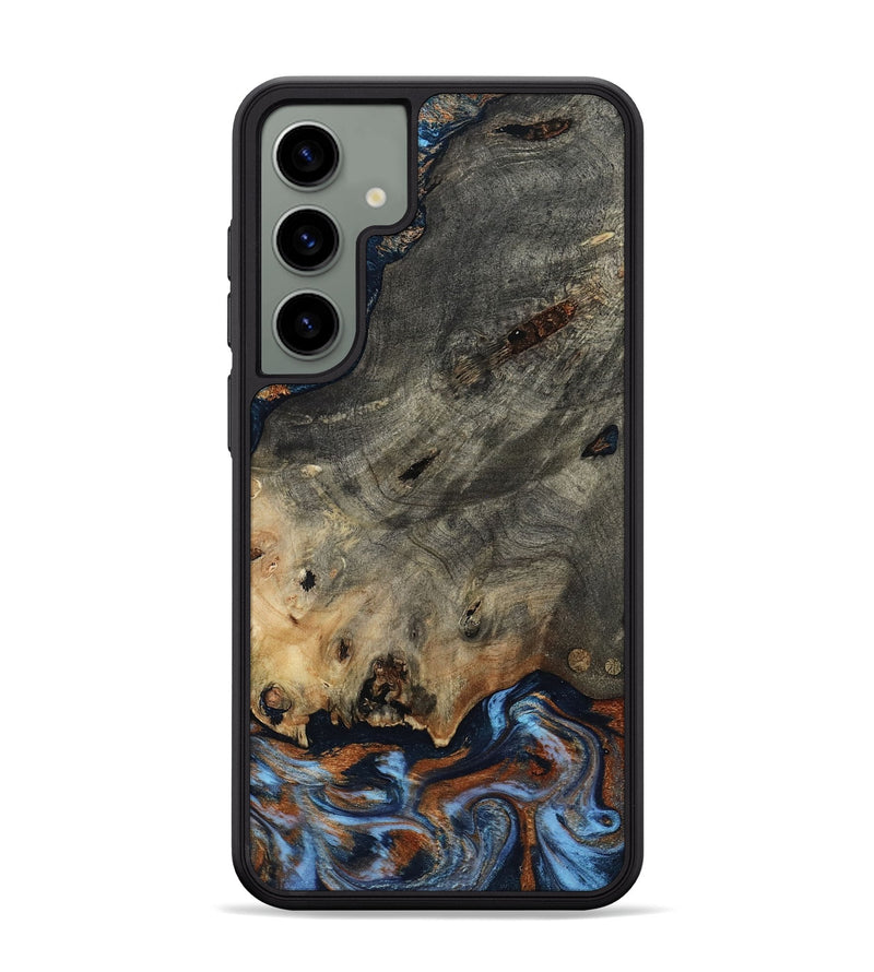 Galaxy S24 Plus Wood Phone Case - Patrice (Teal & Gold, 807966)