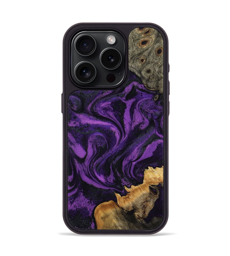 iPhone 15 Pro Wood Phone Case - Avery (Purple, 807981)