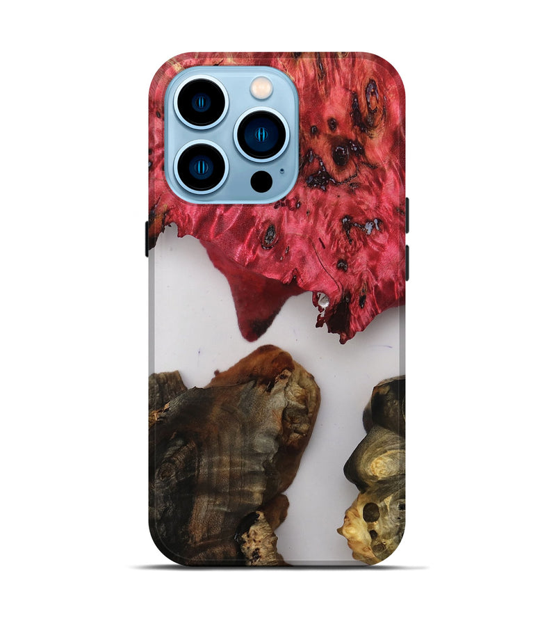 iPhone 14 Pro Wood Live Edge Phone Case - Dania (Clear, 808014)