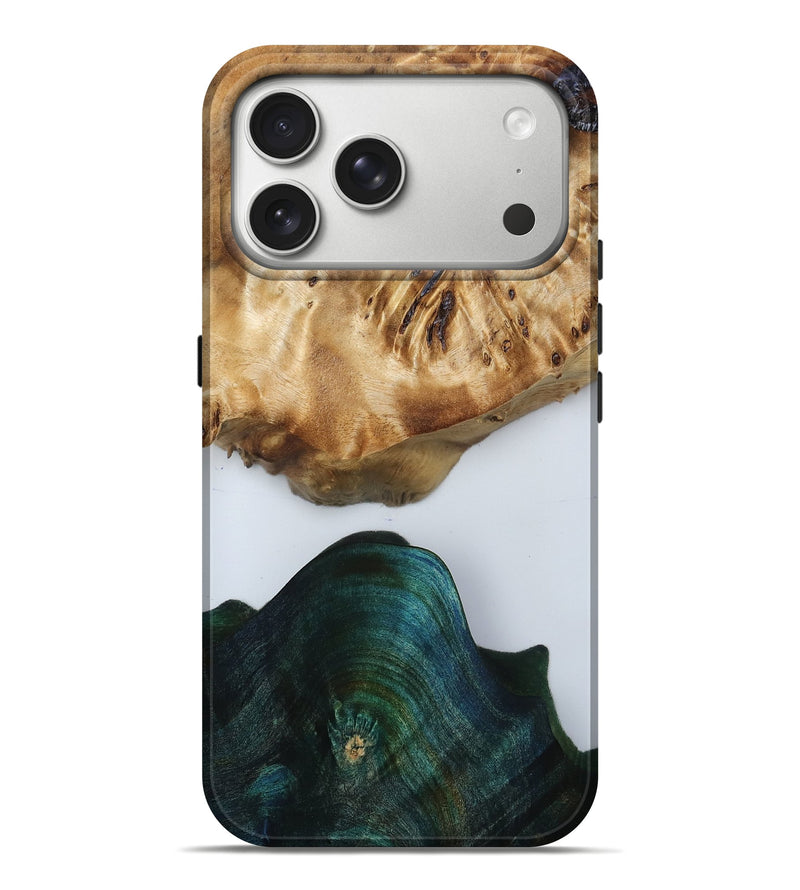 iPhone 17 Pro Max Wood Live Edge Phone Case - Hyman (Clear, 808023)