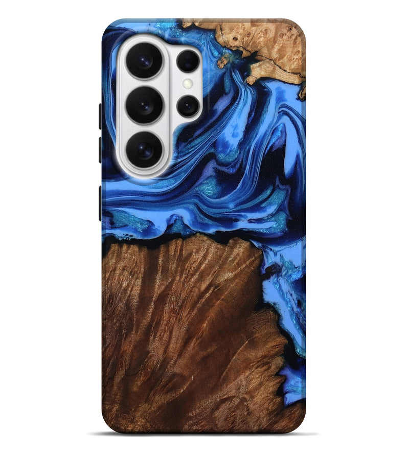 Galaxy S26 Ultra Wood Live Edge Phone Case - Raphael (Blue, 808035)