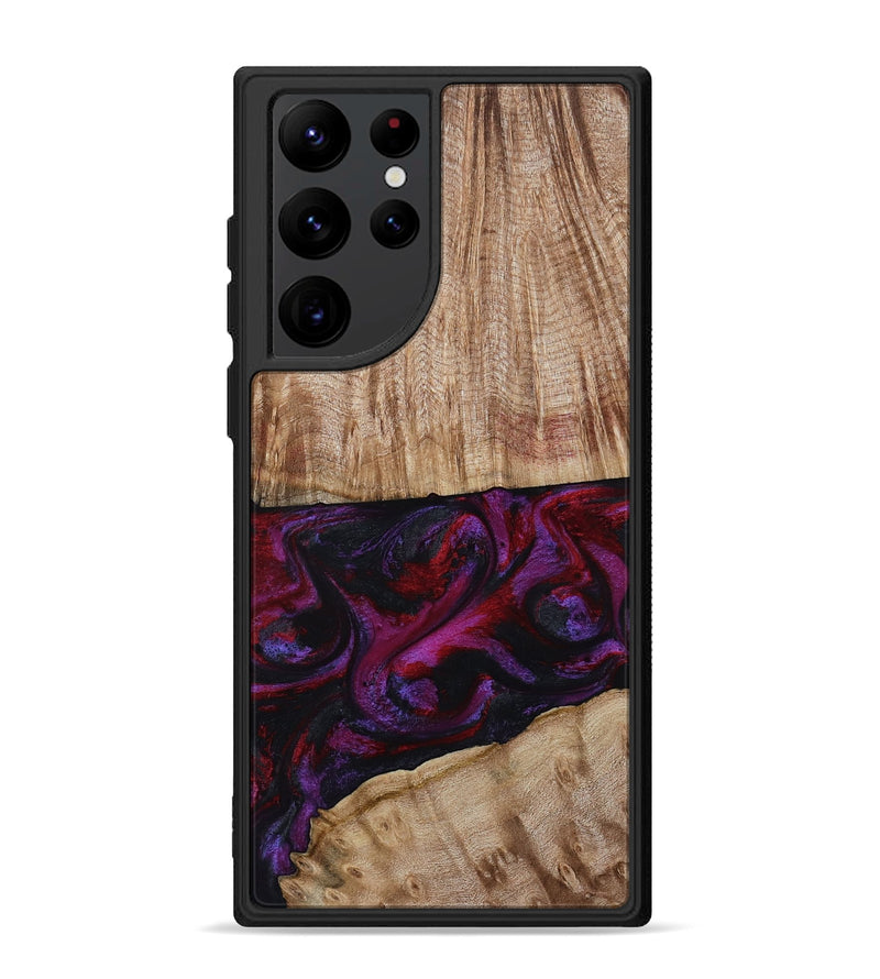 Galaxy S22 Ultra Wood Phone Case - Daniel (Purple, 808058)