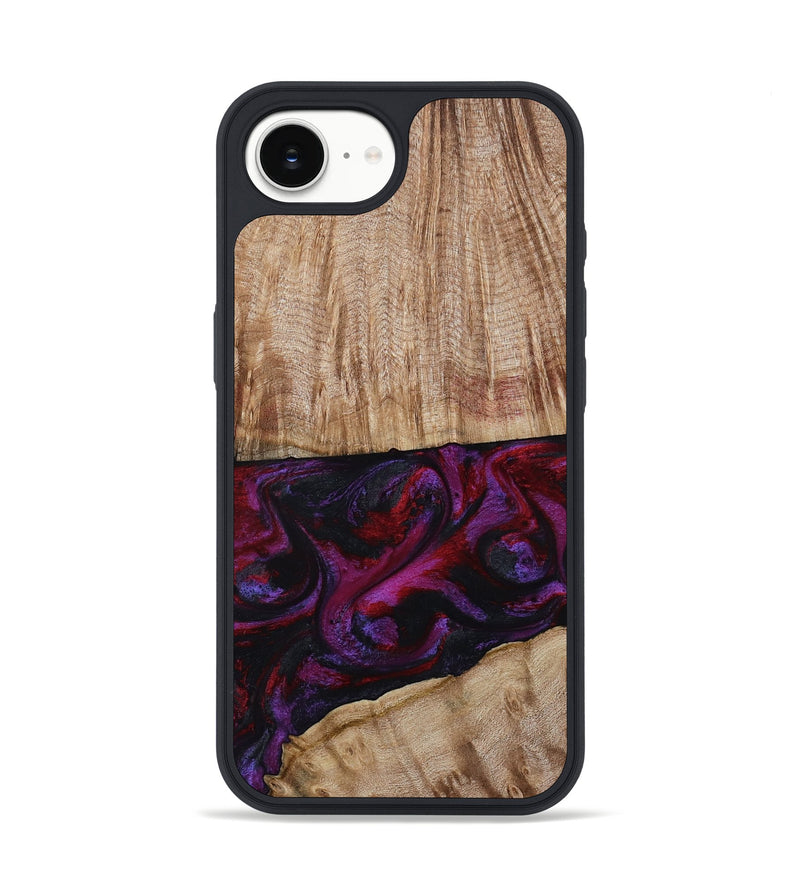 iPhone 16e Wood Phone Case - Daniel (Purple, 808058)