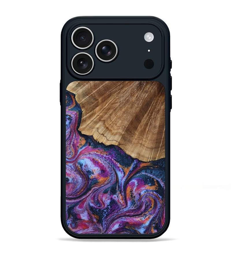 iPhone 17 Pro Max Wood Phone Case - Karla (Blue, 808063)