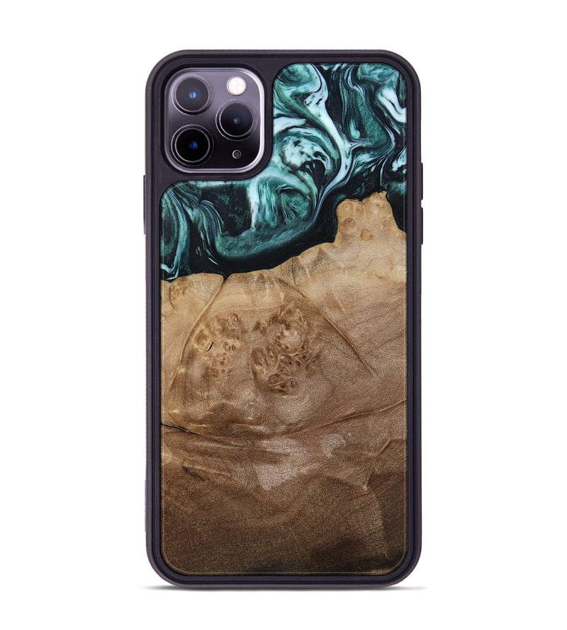 iPhone 11 Pro Max Wood Phone Case - Jrue (Green, 808066)