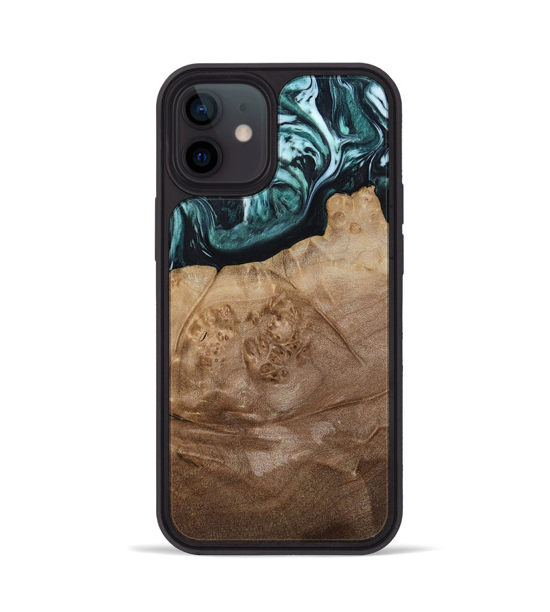 iPhone 12 Wood Phone Case - Jrue (Green, 808066)