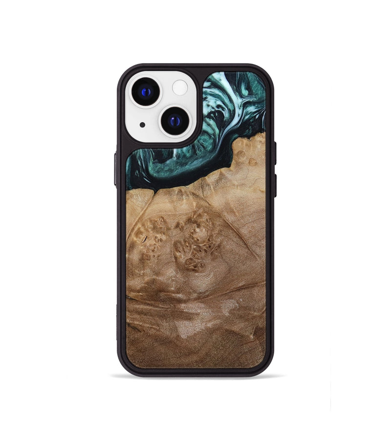 iPhone 13 mini Wood Phone Case - Jrue (Green, 808066)
