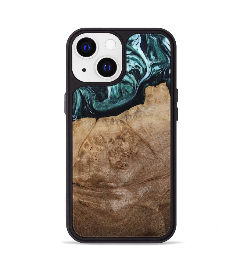 iPhone 13 Wood Phone Case - Jrue (Green, 808066)