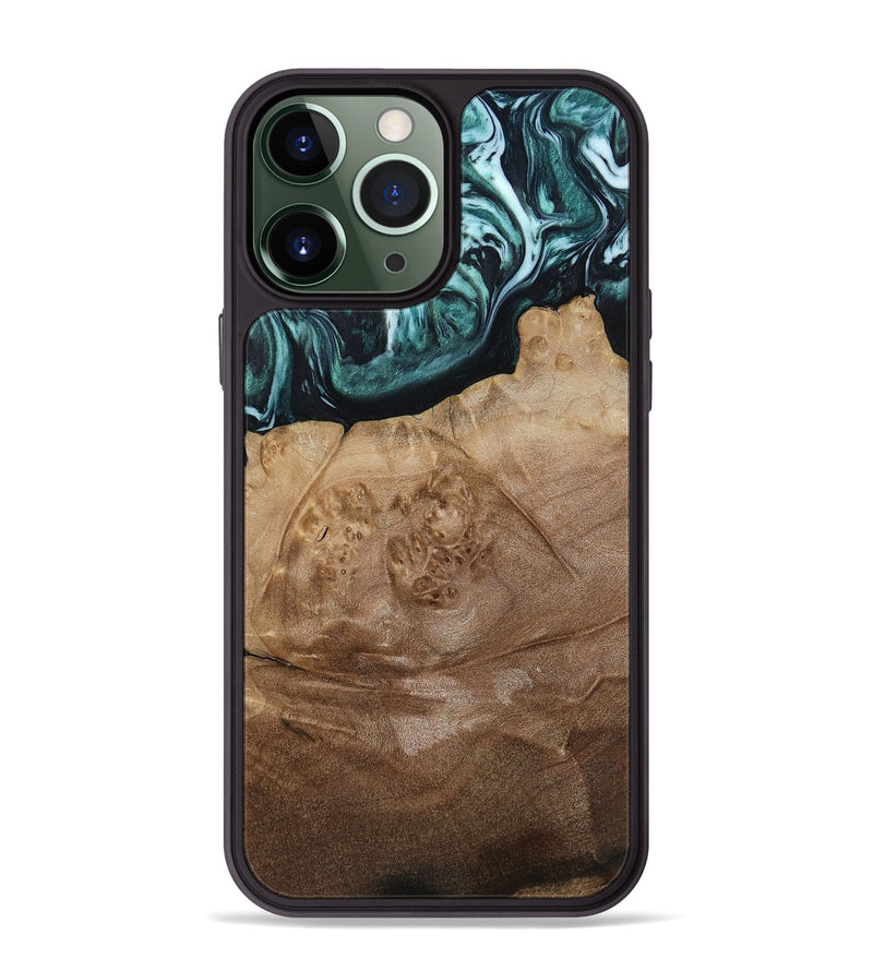 iPhone 13 Pro Max Wood Phone Case - Jrue (Green, 808066)