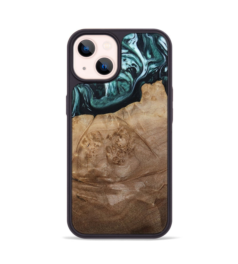 iPhone 14 Wood Phone Case - Jrue (Green, 808066)