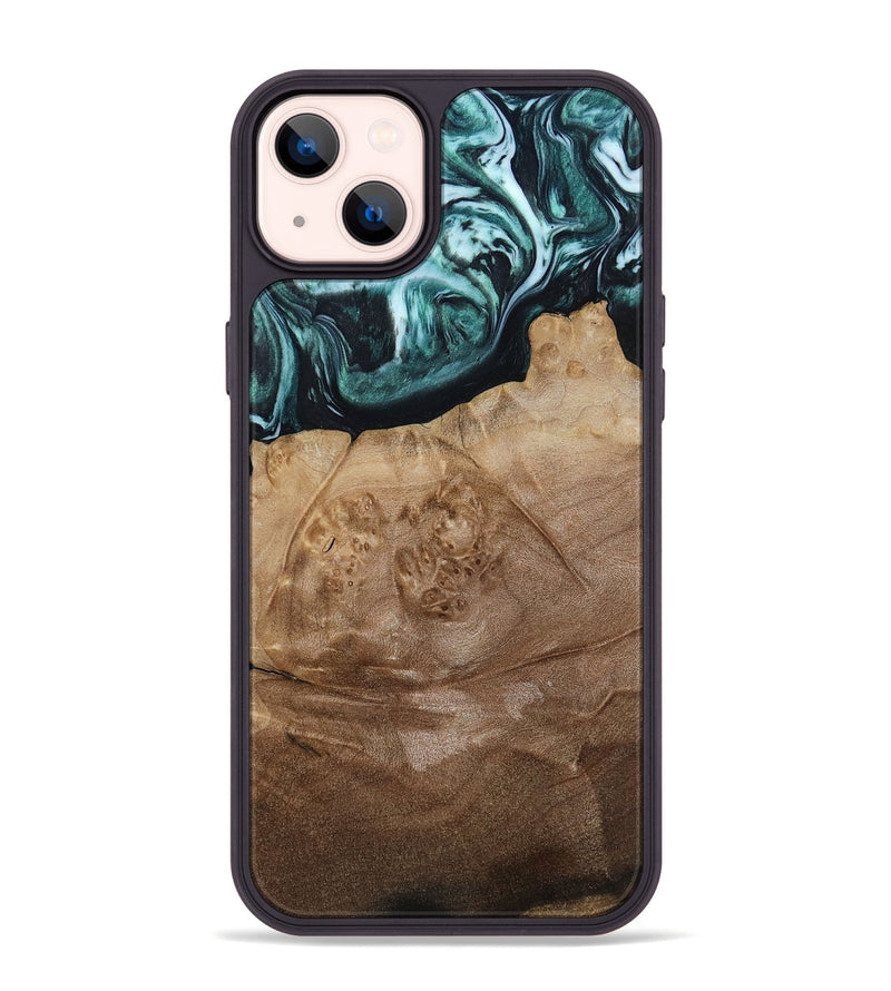 iPhone 14 Plus Wood Phone Case - Jrue (Green, 808066)