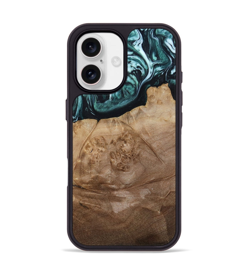 iPhone 17 Wood Phone Case - Jrue (Green, 808066)