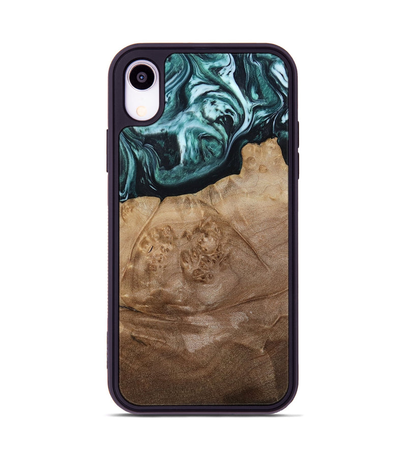 iPhone Xr Wood Phone Case - Jrue (Green, 808066)