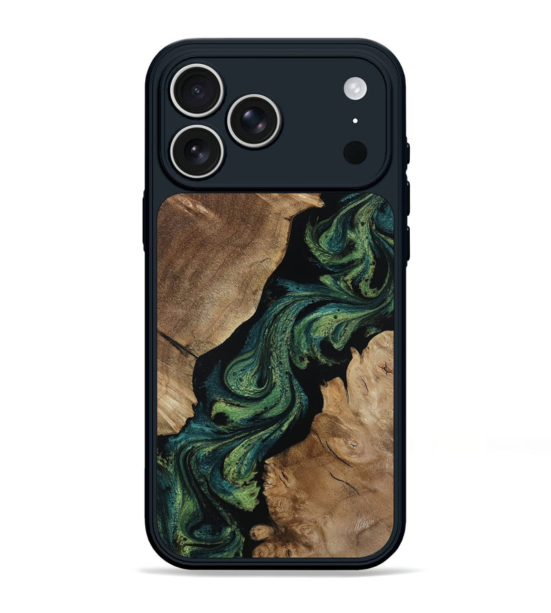iPhone 17 Pro Max Wood Phone Case - Kenzo (Green, 808068)