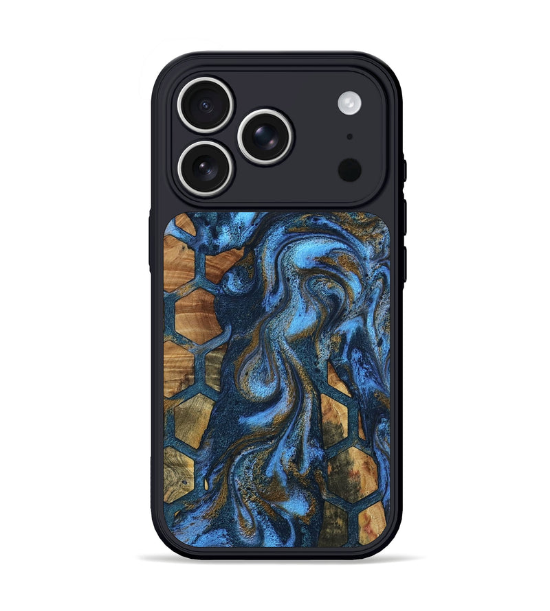 iPhone 17 Pro Wood Phone Case - Docia (Pattern, 808080)