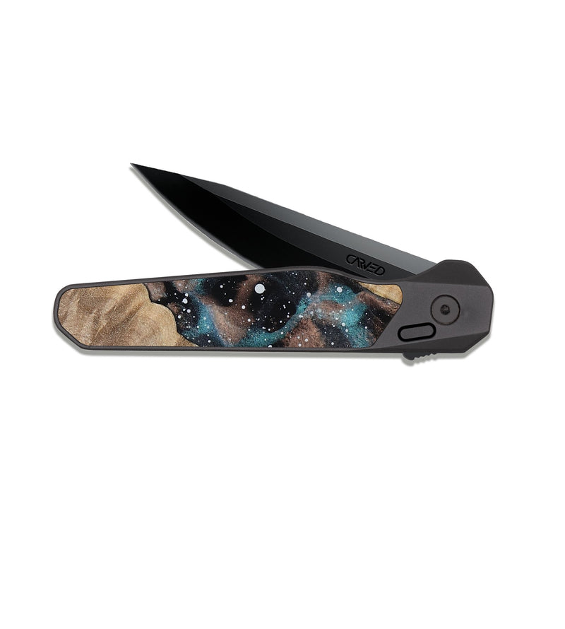 EDC Dark Slate Wood Pocket Knife - Jayla (Cosmos, 808104)
