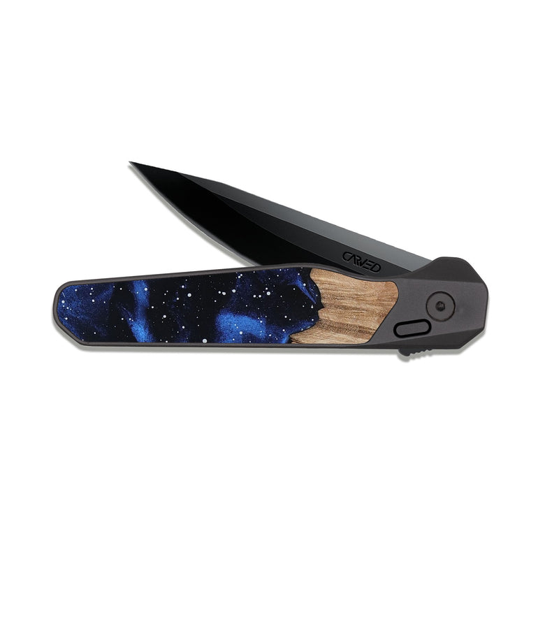EDC Dark Slate Wood Pocket Knife - Cicely (Cosmos, 808107)