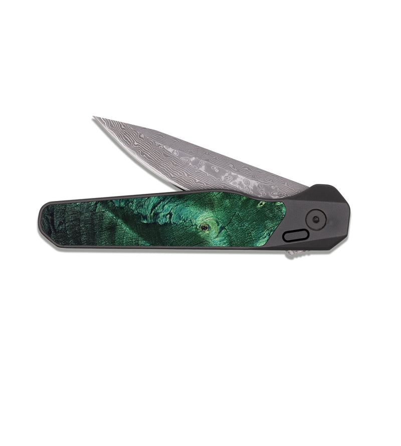 EDC Dark Damascus Wood Pocket Knife - Jair (Cosmos, 808108)
