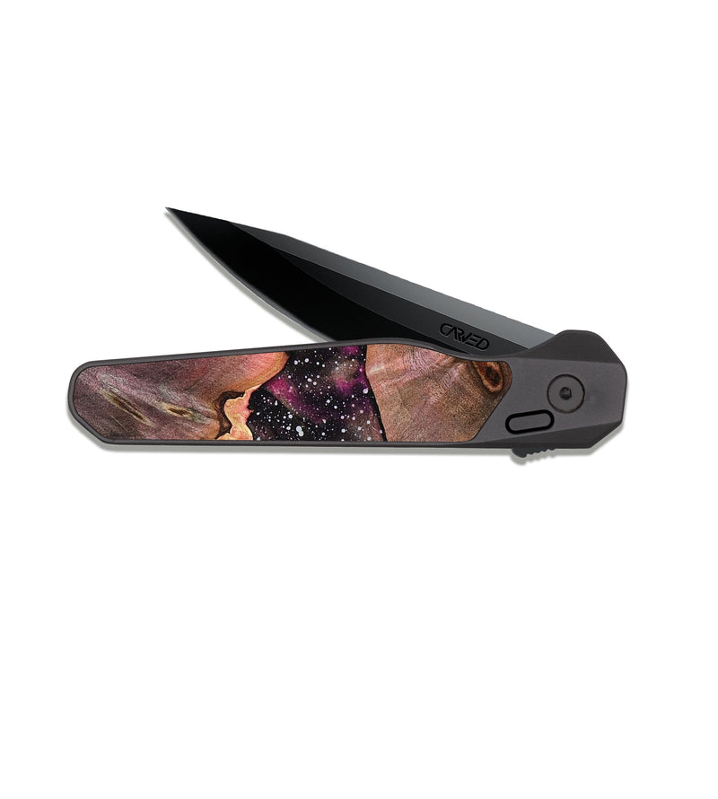 EDC Dark Slate Wood Pocket Knife - Jaleesa (Cosmos, 808109)