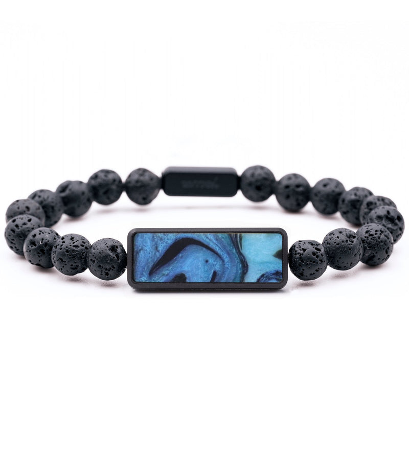 Lava Bead ResinArt Bracelet - Gustavo (Blue, 808188)