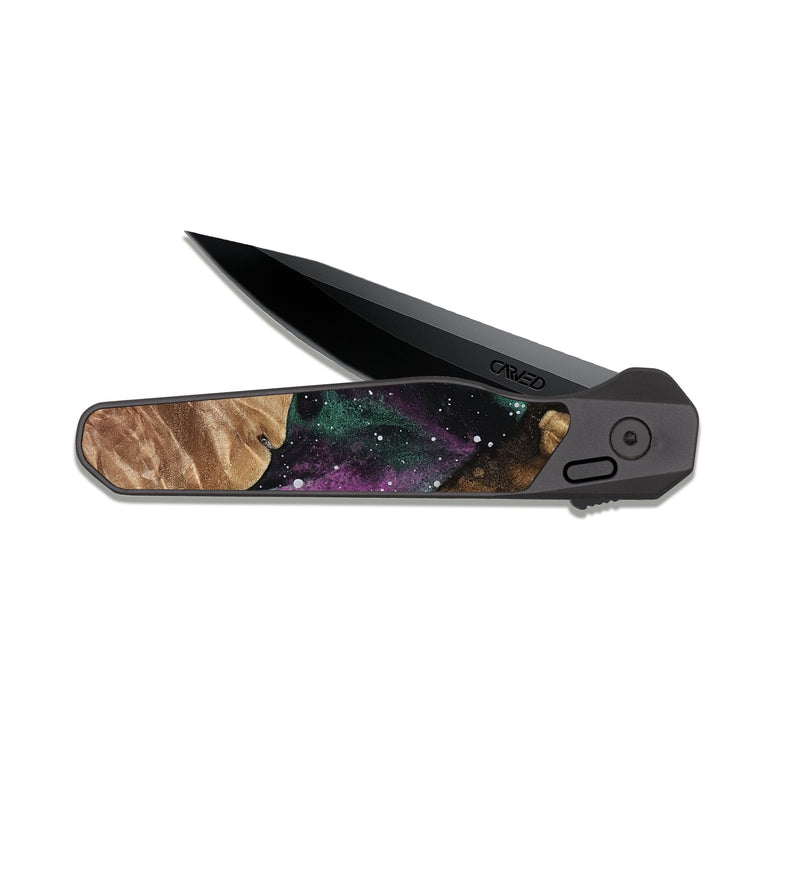 EDC Dark Slate Wood Pocket Knife - Van (Cosmos, 808245)