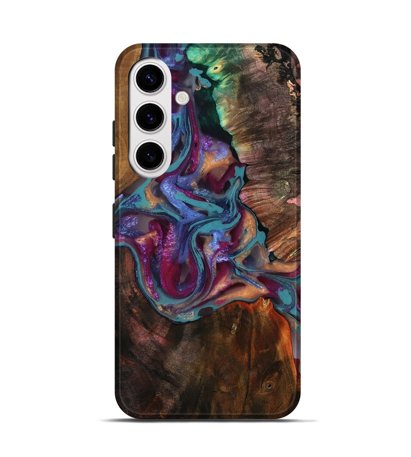 Galaxy S25 Wood Live Edge Phone Case - Aidyn (Clear, 808297)