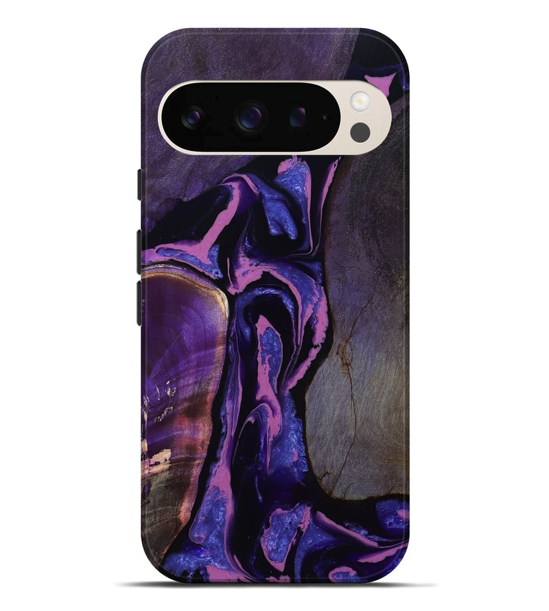 Pixel 10 Pro XL Wood Live Edge Phone Case - Loyd (Purple, 808300)