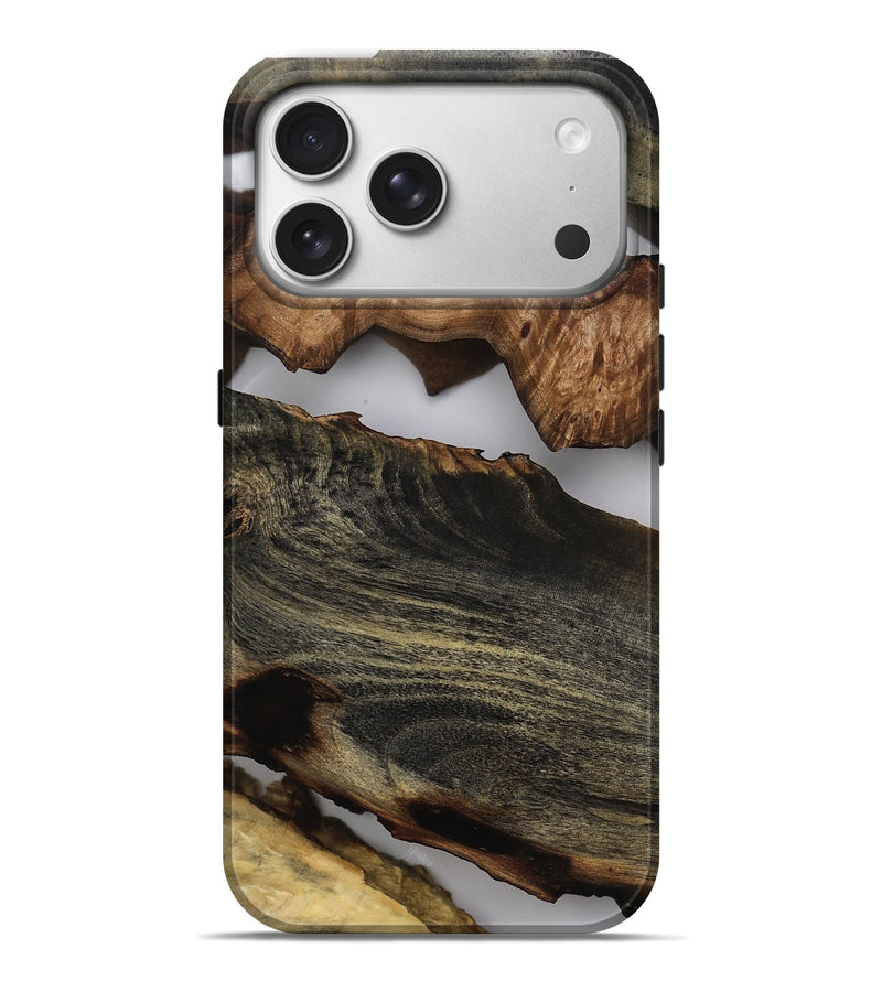 iPhone 17 Pro Max Wood Live Edge Phone Case - Errol (Clear, 808317)
