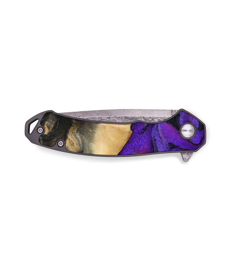 EDC Wood Pocket Knife - Kamora (Purple, 808328)