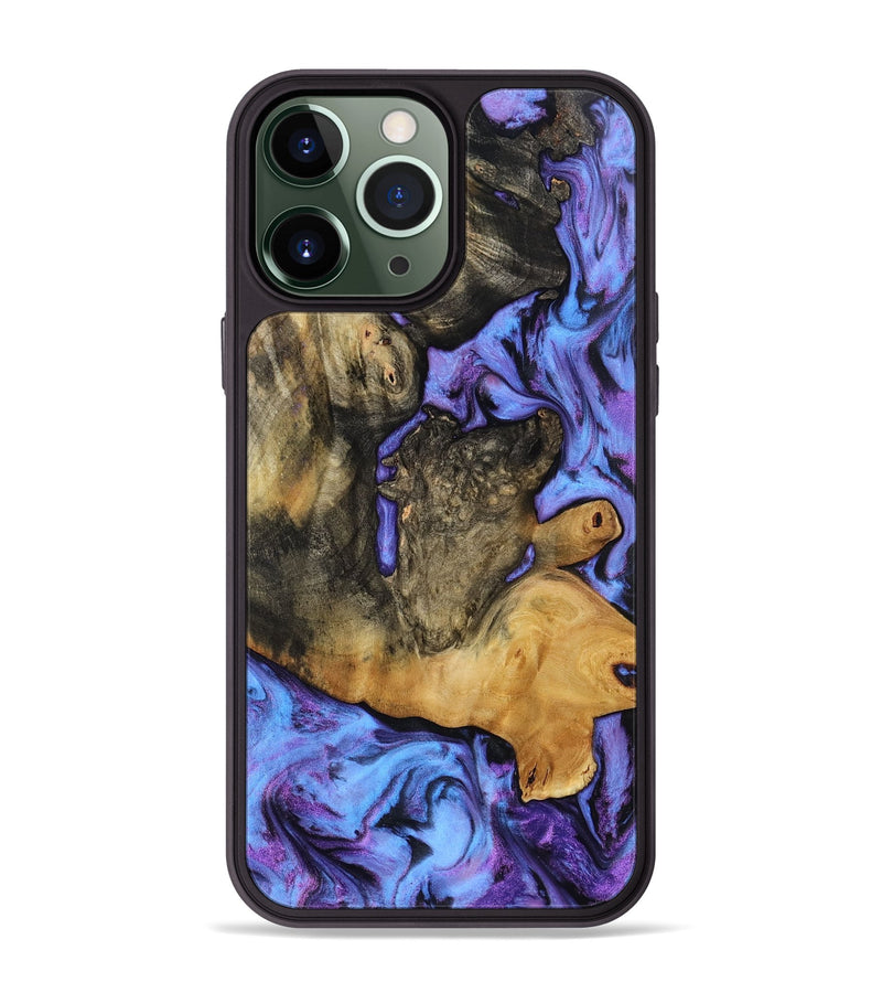 iPhone 13 Pro Max Wood Phone Case - Jamir (Purple, 808332)