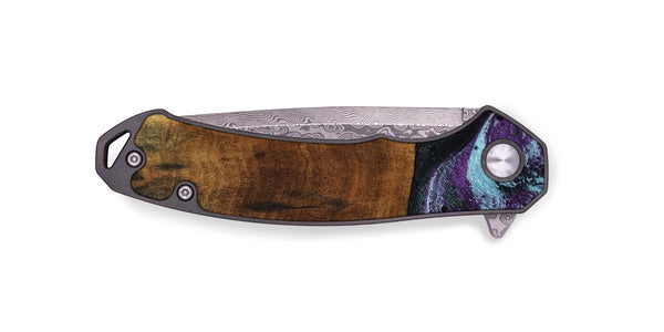 EDC Wood Pocket Knife - Olaf (Purple, 808333)
