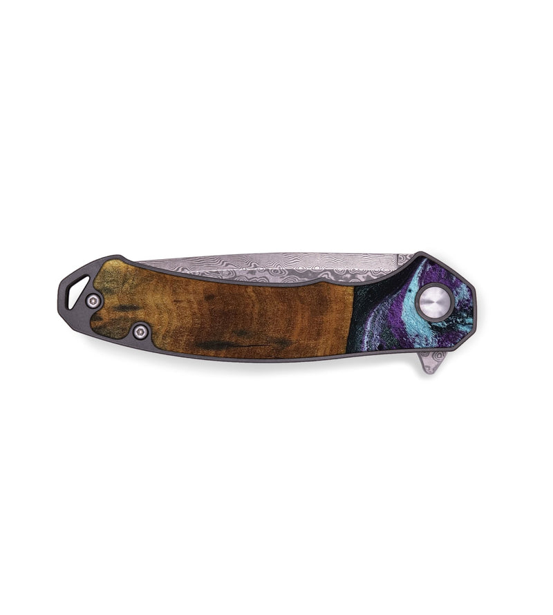 EDC Wood Pocket Knife - Olaf (Purple, 808333)