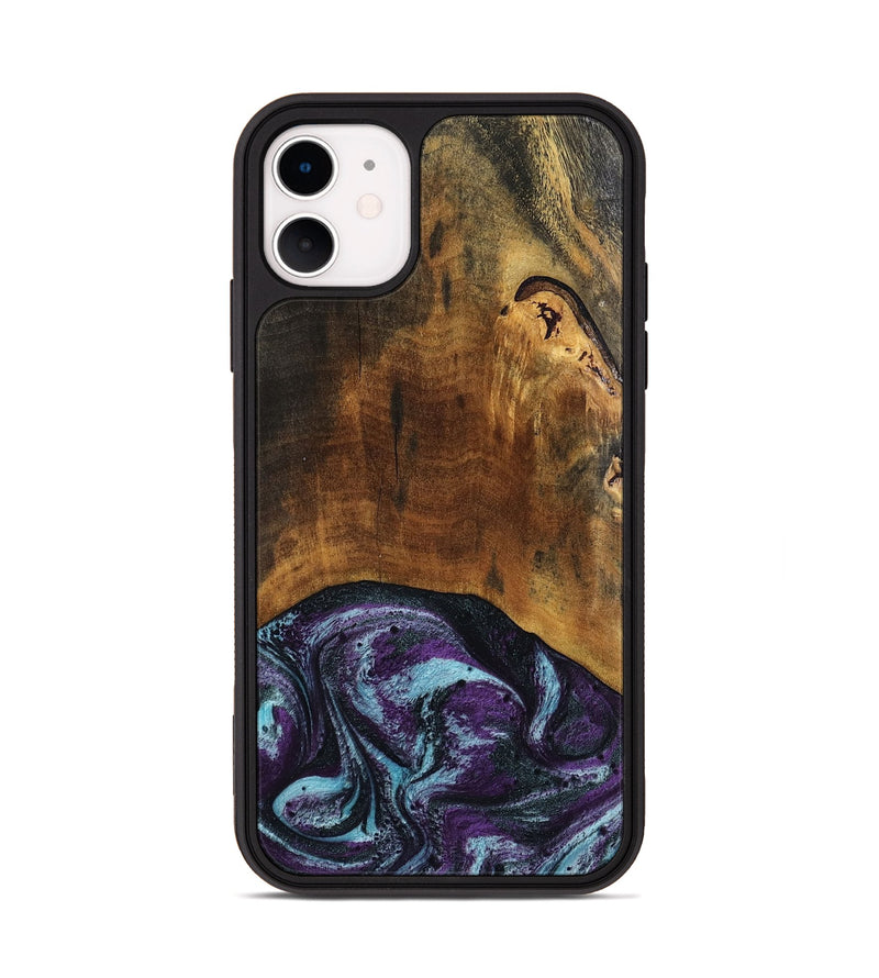 iPhone 11 Wood Phone Case - Olaf (Purple, 808333)